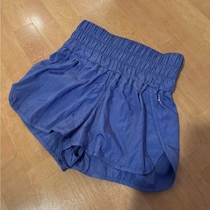 Free people movement blue shorts